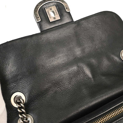 Chanel Black Calfskin Paris-Edinburgh Coco Sporran Shoulder Bag