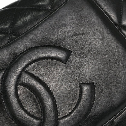 Chanel Black Lambskin Triple CC Turnlock Clutch Bag