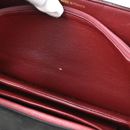 Chanel Black Lambskin Triple CC Turnlock Clutch Bag