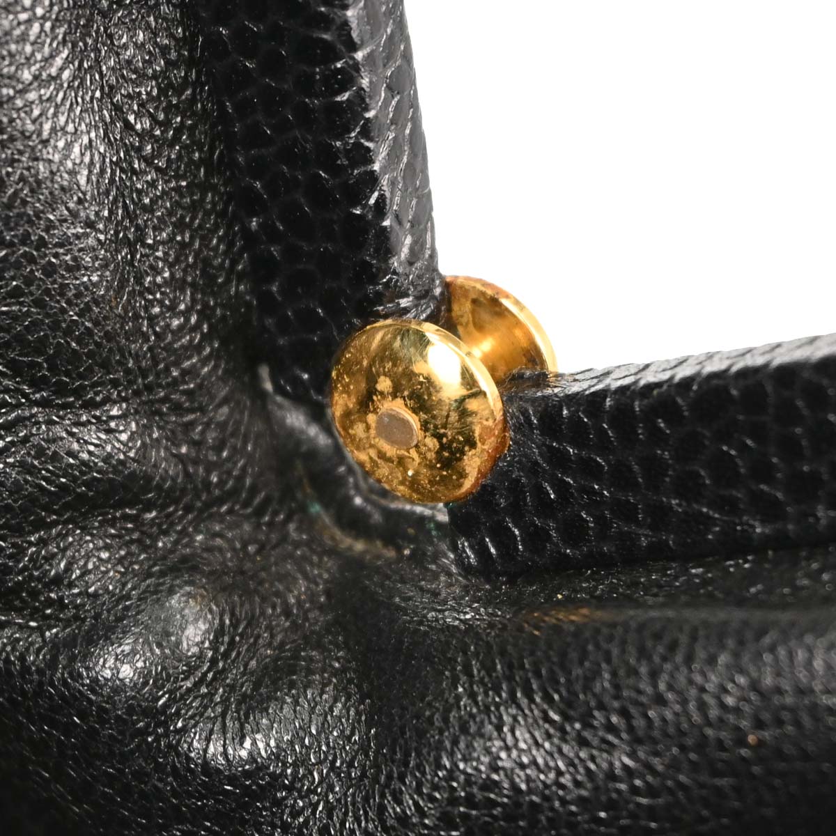 Chanel Black Caviar Skin Kiss Lock Shoulder Bag