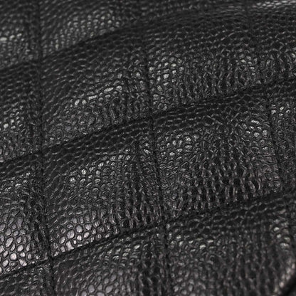 Chanel Black Caviar Skin Kiss Lock Shoulder Bag