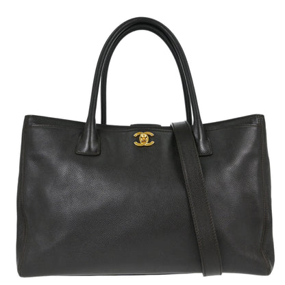 Chanel Brown Calfskin Executive Cerf 2way Shoulder Tote Bag