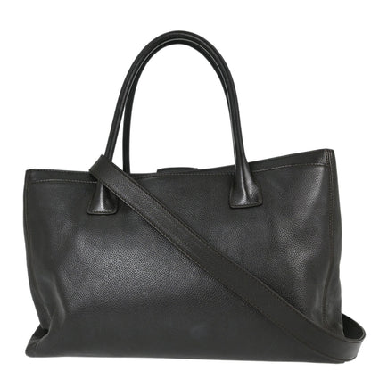 Chanel Brown Calfskin Executive Cerf 2way Shoulder Tote Bag