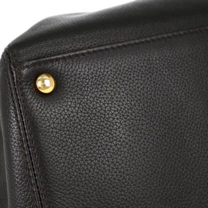 Chanel Brown Calfskin Executive Cerf 2way Shoulder Tote Bag