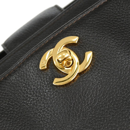 Chanel Brown Calfskin Executive Cerf 2way Shoulder Tote Bag