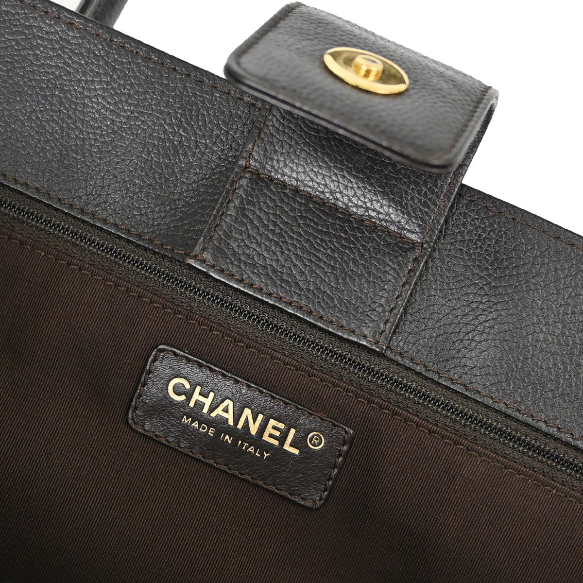 Chanel Brown Calfskin Executive Cerf 2way Shoulder Tote Bag