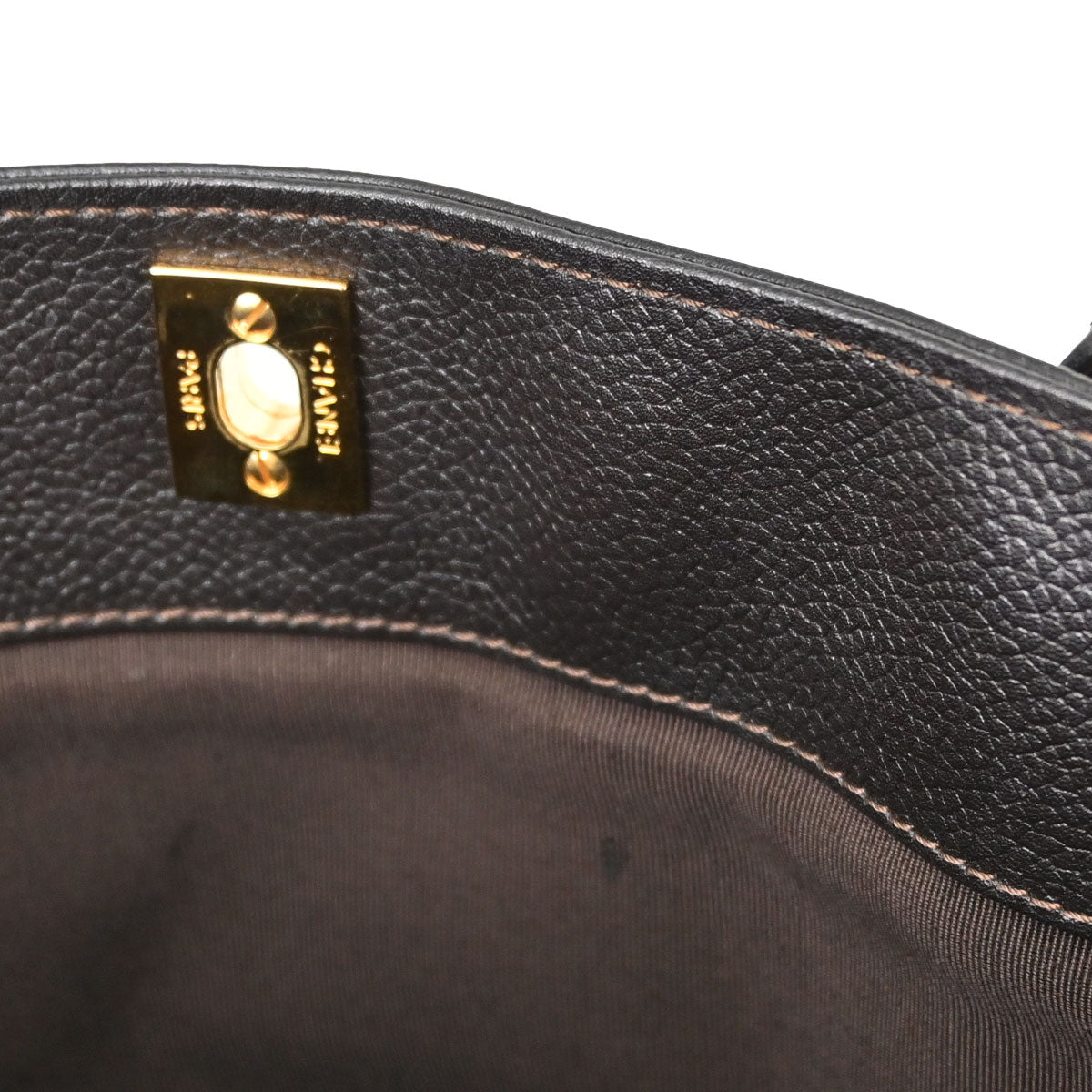 Chanel Brown Calfskin Executive Cerf 2way Shoulder Tote Bag