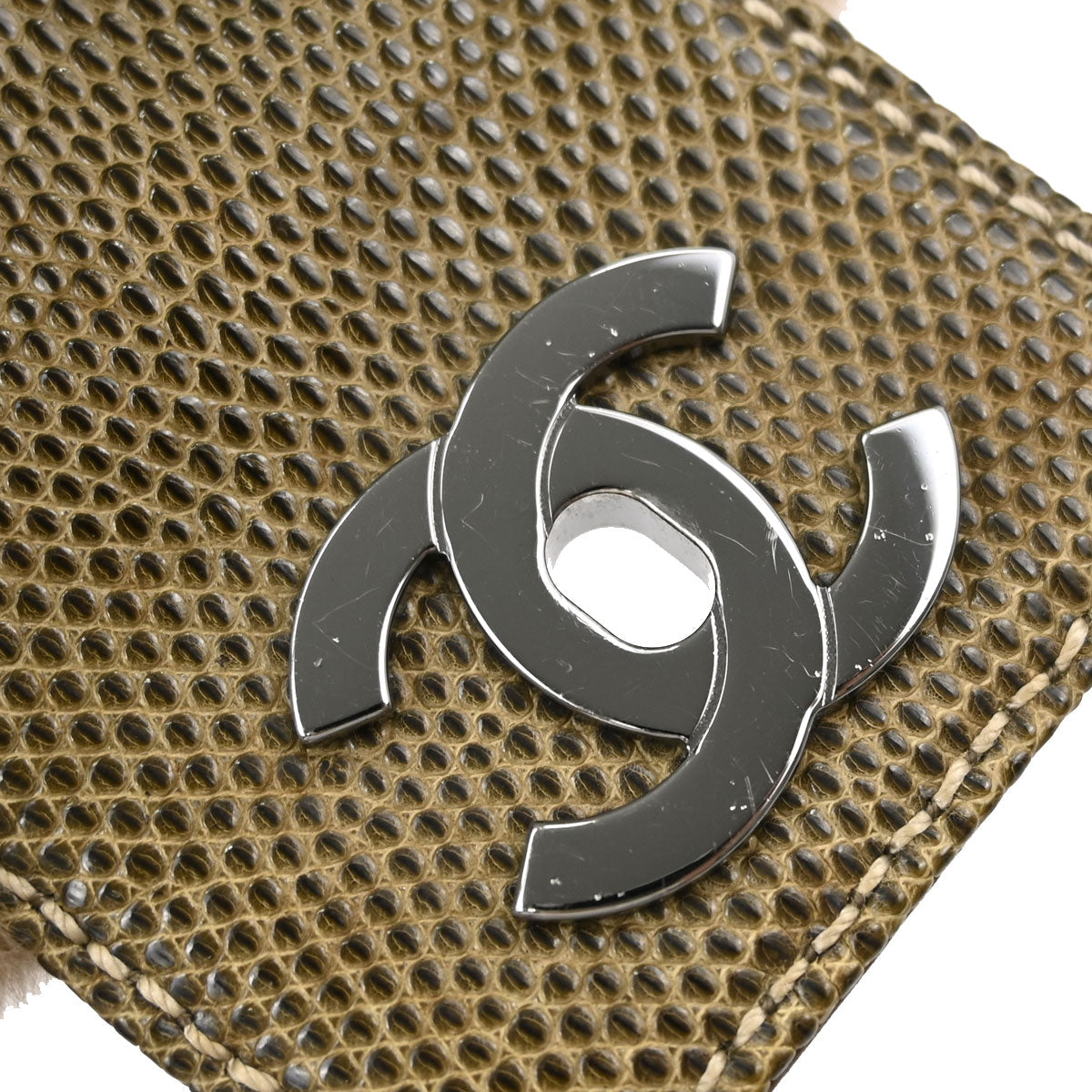 Chanel * Brown Tweed Rabbit Fur Lizard Shoulder Bag