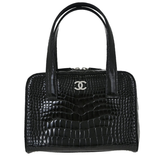 Chanel * 2006-2008 Black Crocodile Handbag
