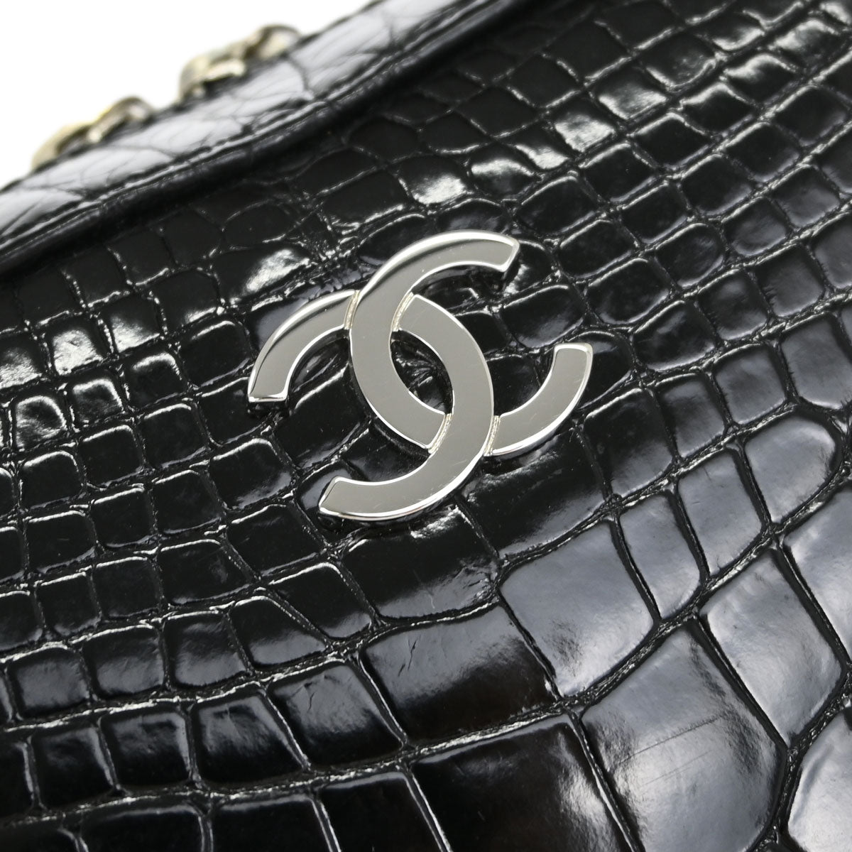 Chanel * 2006-2008 Black Crocodile Handbag