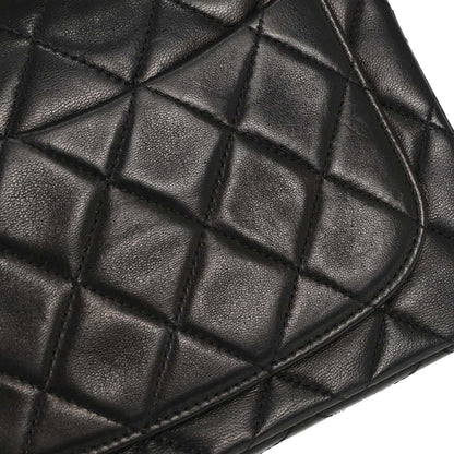 Chanel Black Lambskin Mini Classic Square Flap Shoulder Bag 17