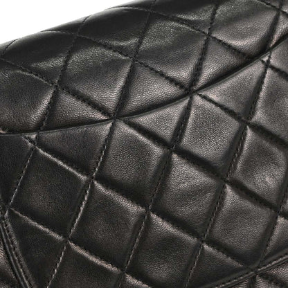Chanel Black Lambskin Mini Classic Square Flap Shoulder Bag 17