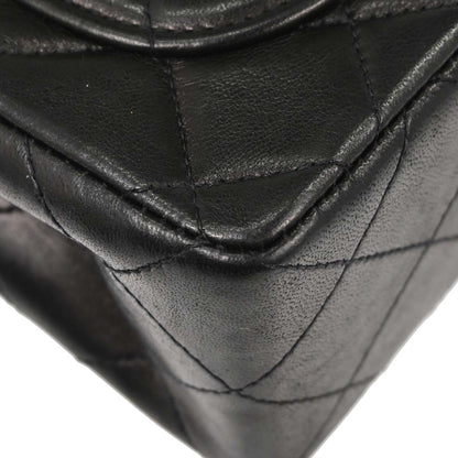 Chanel Black Lambskin Mini Classic Square Flap Shoulder Bag 17
