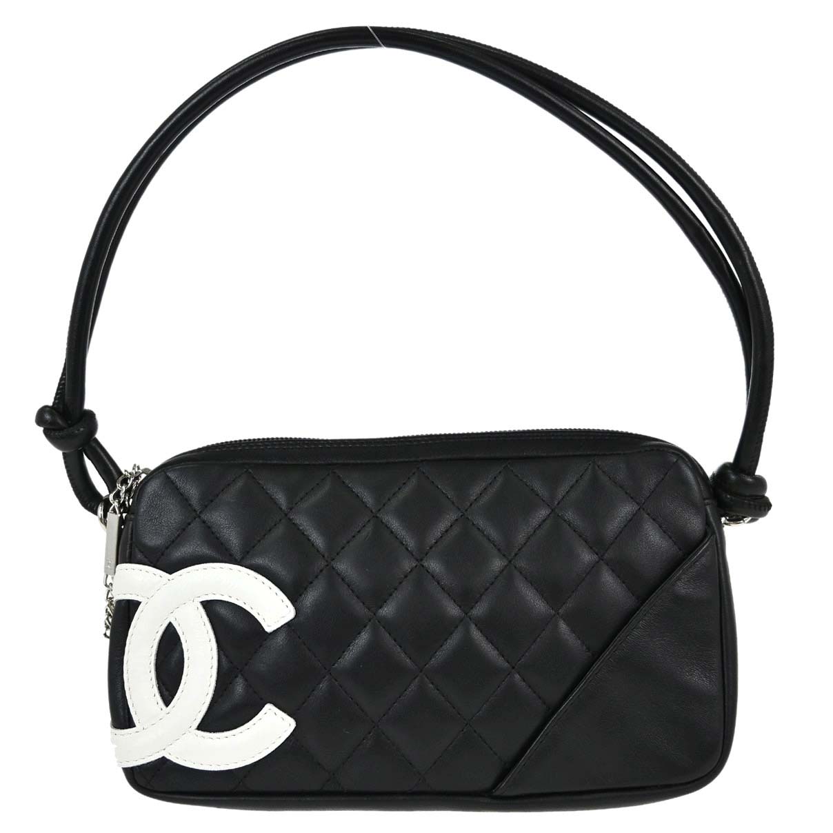 Chanel Black Calfskin Cambon Ligne Handbag