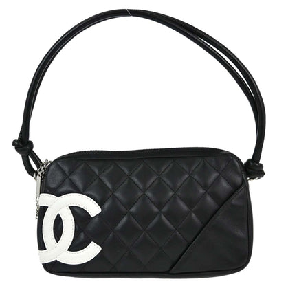Chanel Black Calfskin Cambon Ligne Handbag