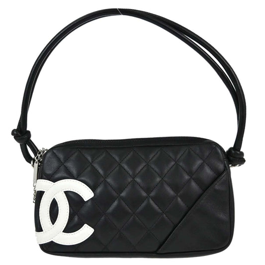 Chanel Black Calfskin Cambon Ligne Handbag
