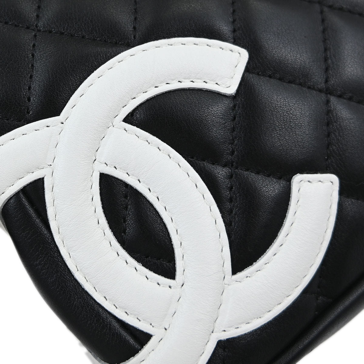 Chanel Black Calfskin Cambon Ligne Handbag