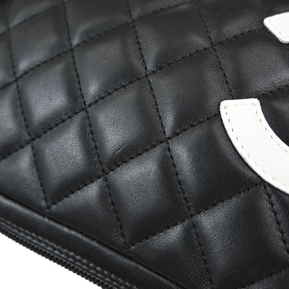 Chanel Black Calfskin Cambon Ligne Handbag