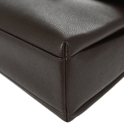 Chanel Brown Caviar Skin Shoulder Bag
