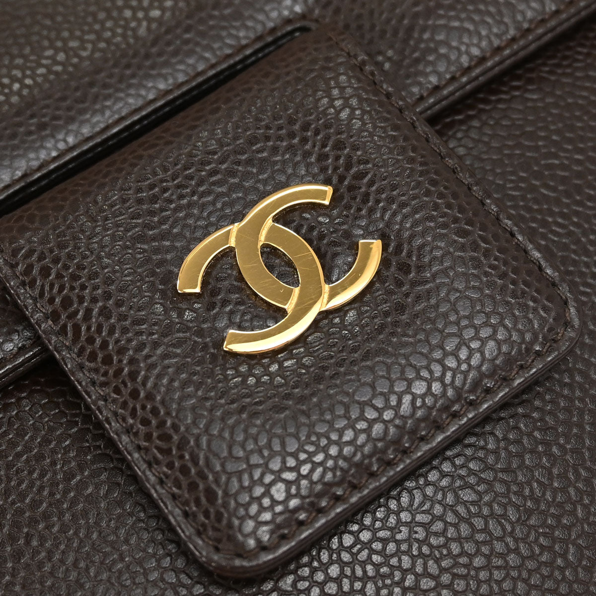 Chanel Brown Caviar Skin Shoulder Bag