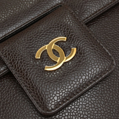 Chanel Brown Caviar Skin Shoulder Bag