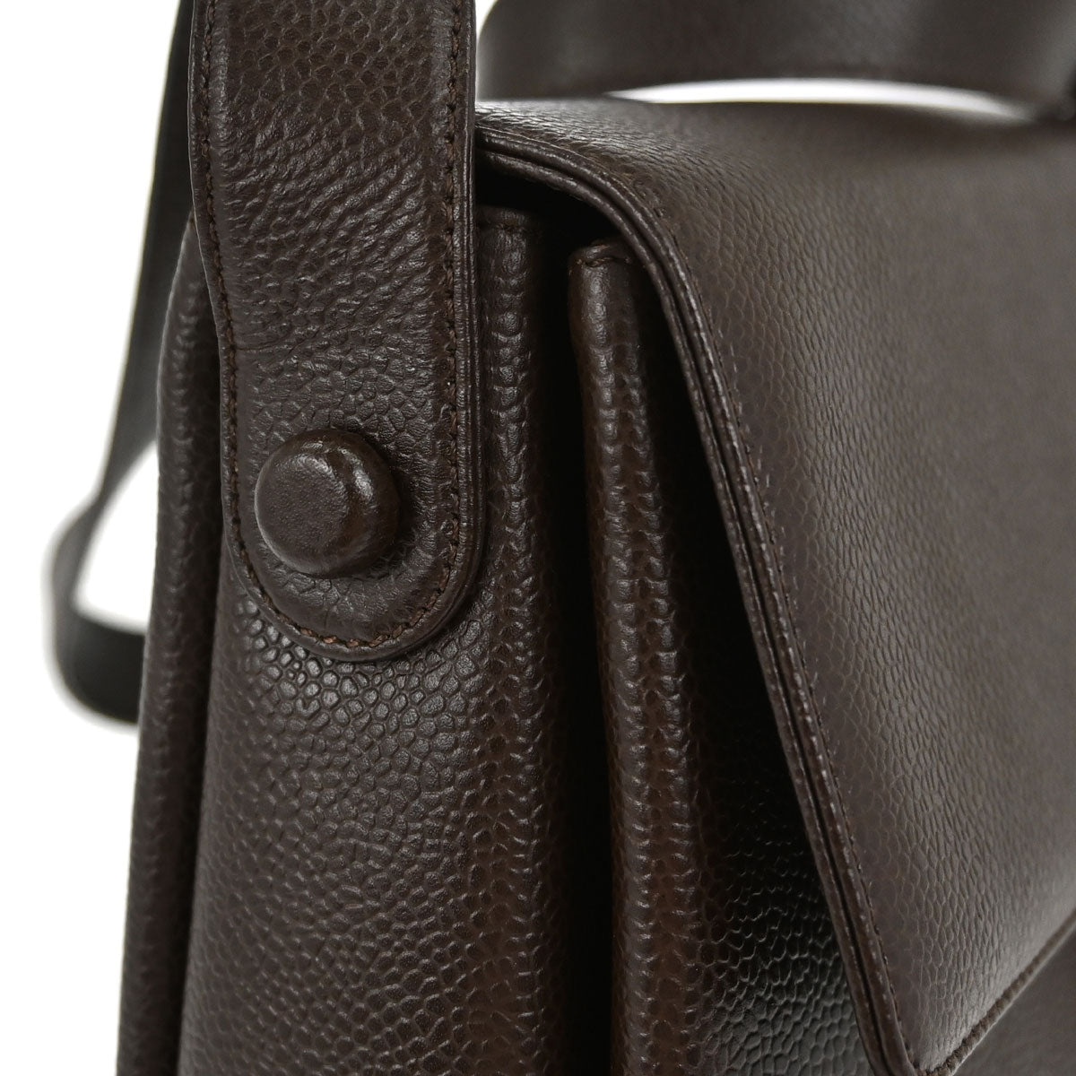 Chanel Brown Caviar Skin Shoulder Bag