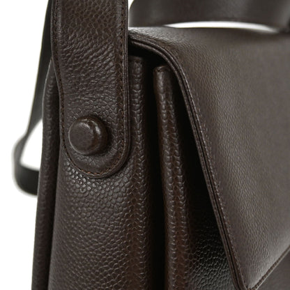 Chanel Brown Caviar Skin Shoulder Bag