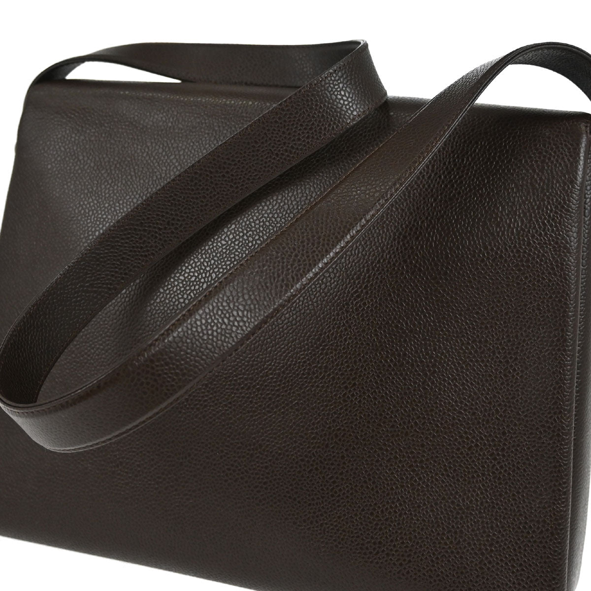 Chanel Brown Caviar Skin Shoulder Bag