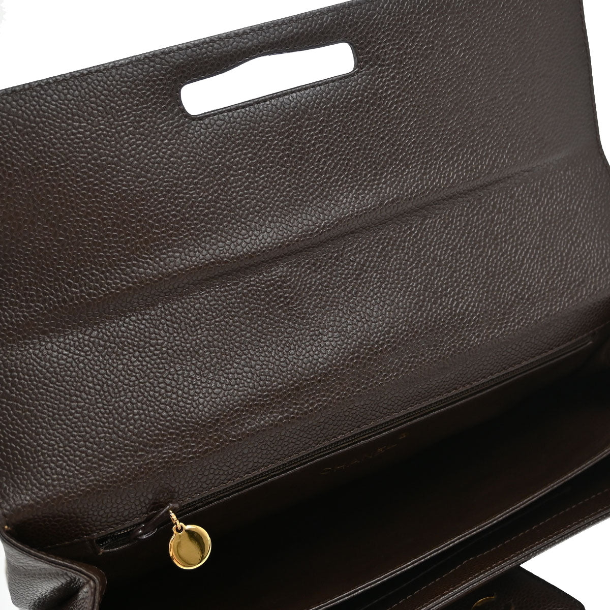 Chanel Brown Caviar Skin Shoulder Bag
