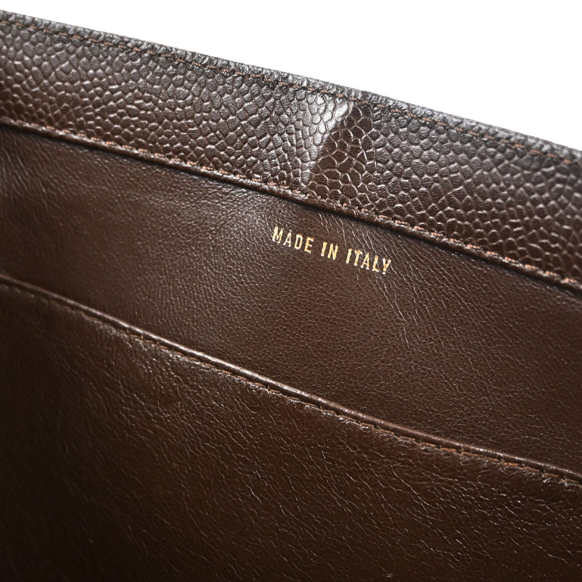 Chanel Brown Caviar Skin Shoulder Bag
