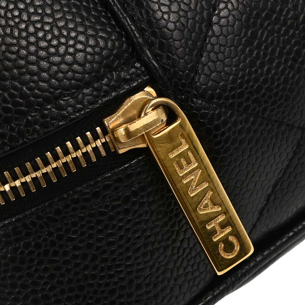 Chanel 2004-2005 Black Caviar Skin Bowling Bag 27