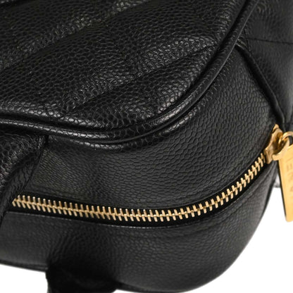 Chanel 2004-2005 Black Caviar Skin Bowling Bag 27