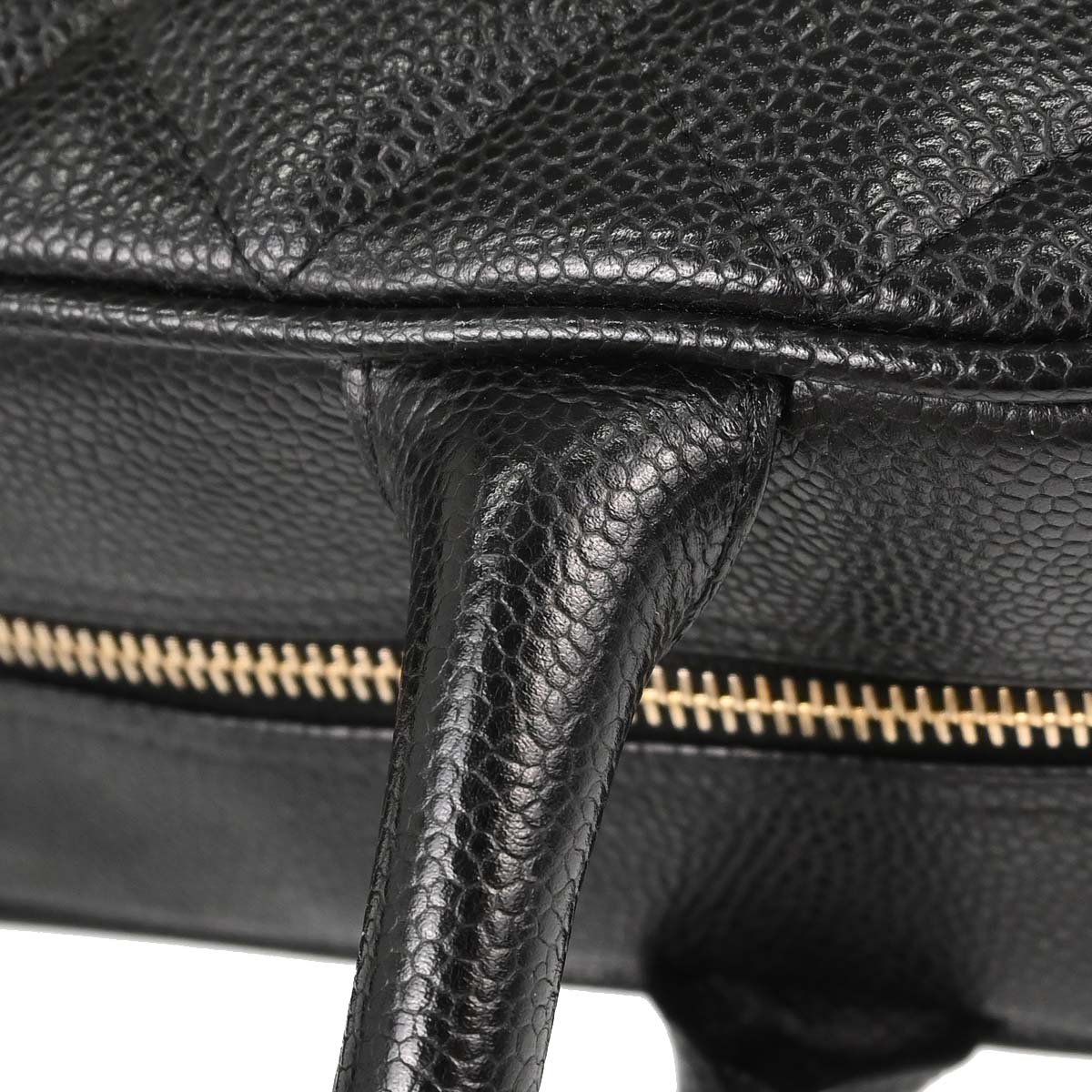 Chanel 2004-2005 Black Caviar Skin Bowling Bag 27