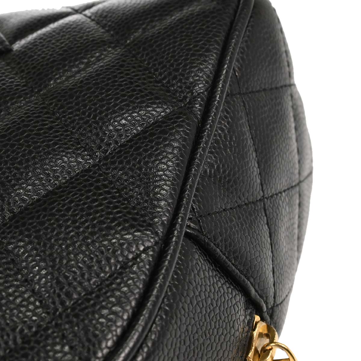 Chanel 2004-2005 Black Caviar Skin Bowling Bag 27