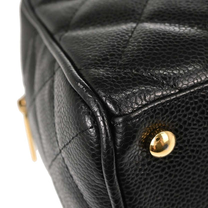 Chanel 2004-2005 Black Caviar Skin Bowling Bag 27