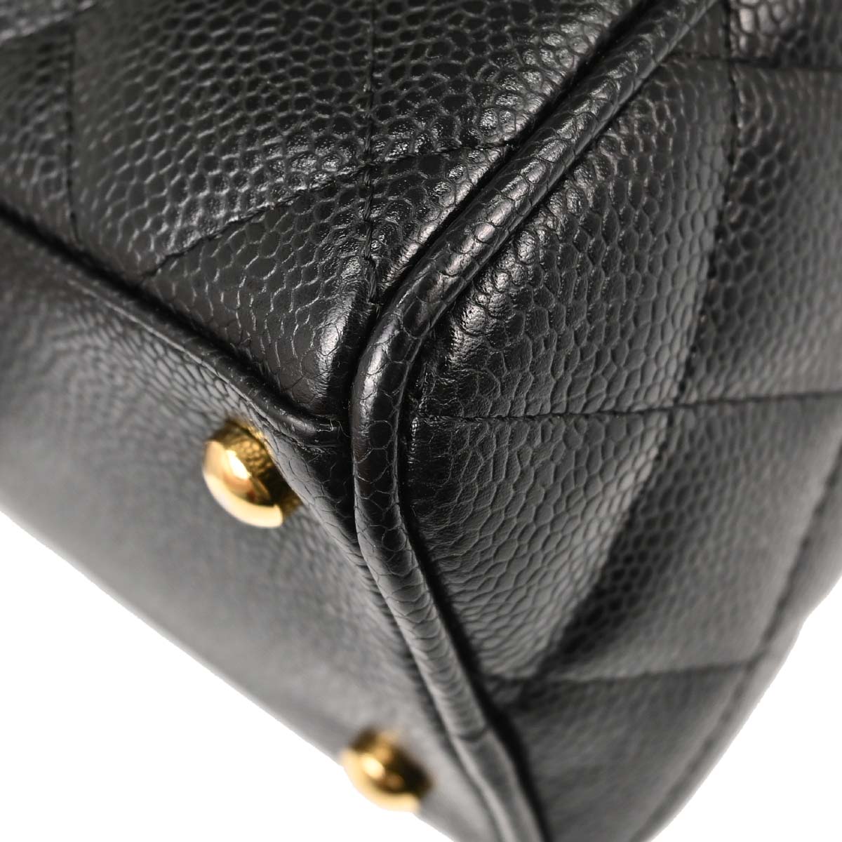 Chanel 2004-2005 Black Caviar Skin Bowling Bag 27
