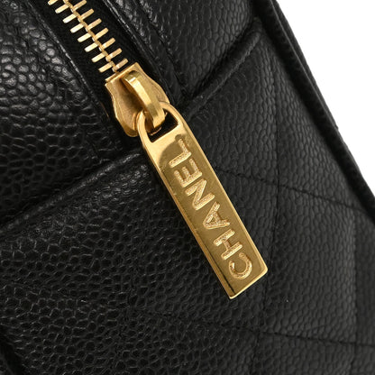 Chanel Black Caviar Skin Bowling Bag 27