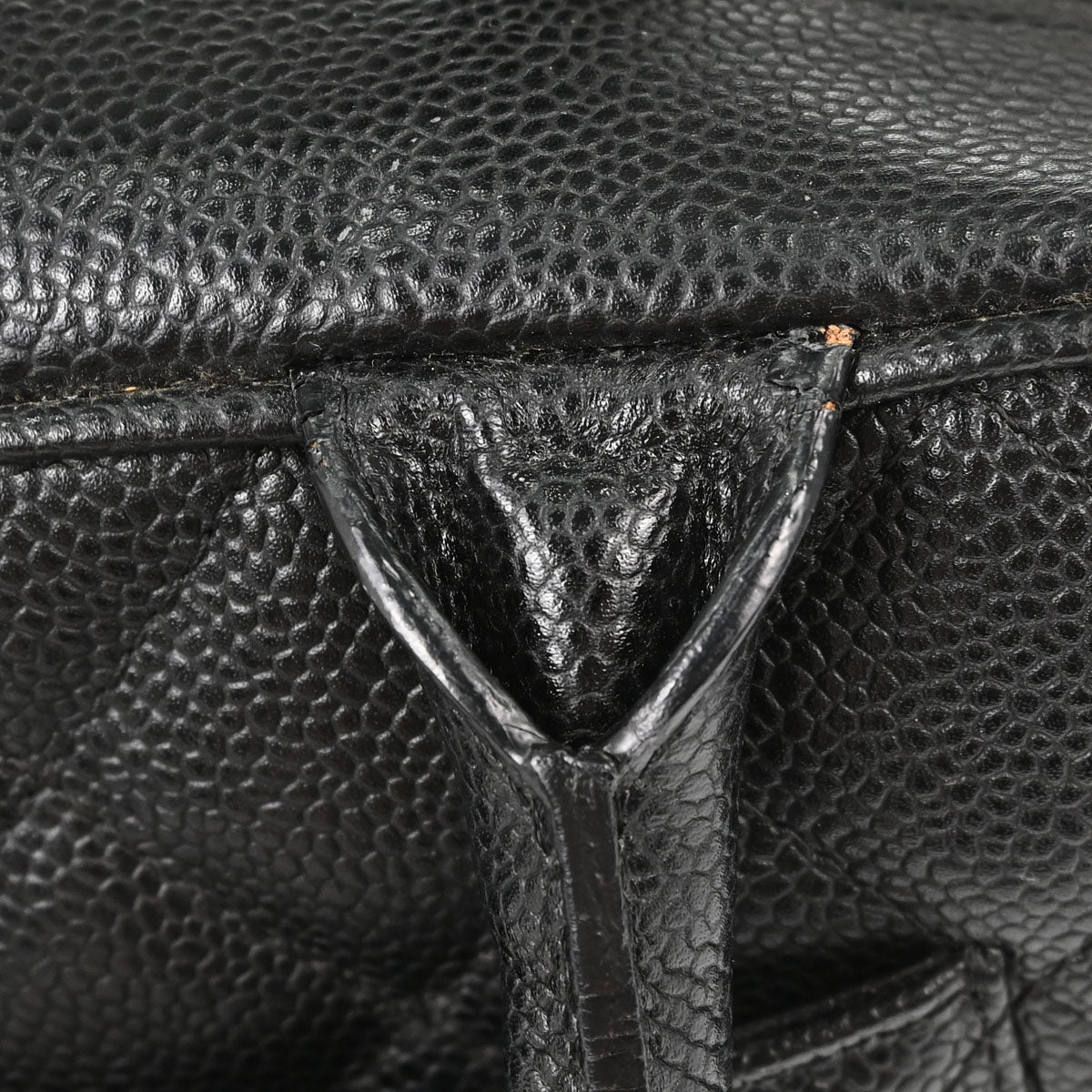Chanel Black Caviar Skin Bowling Bag 27