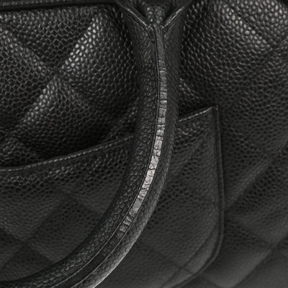 Chanel Black Caviar Skin Bowling Bag 27