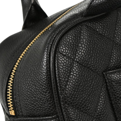 Chanel Black Caviar Skin Bowling Bag 27