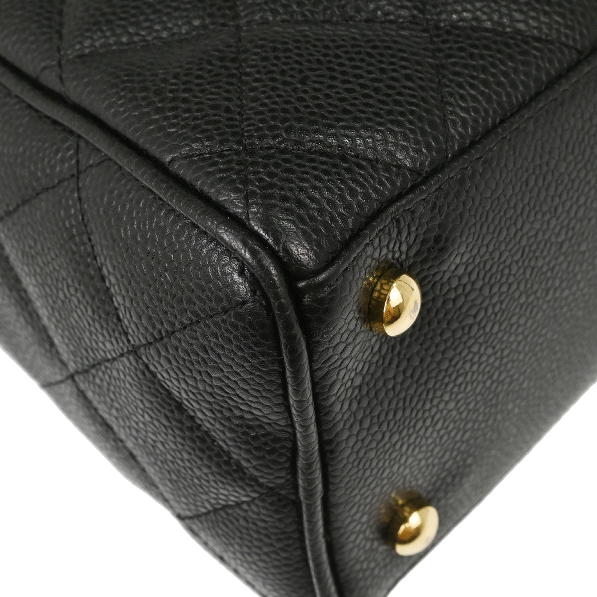 Chanel Black Caviar Skin Bowling Bag 27