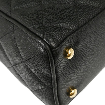 Chanel Black Caviar Skin Bowling Bag 27