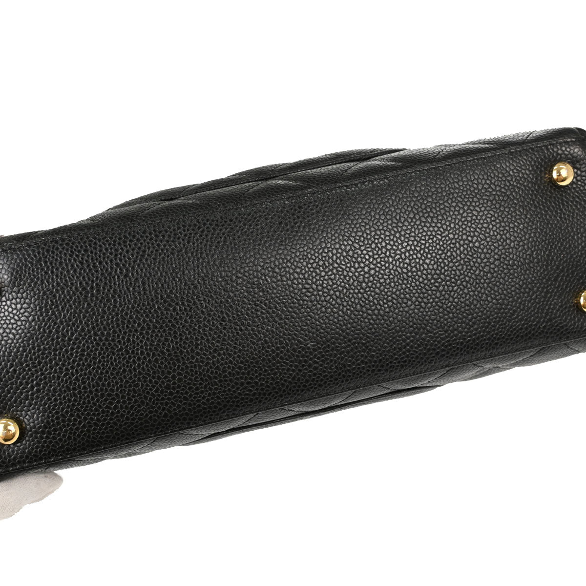 Chanel Black Caviar Skin Bowling Bag 27