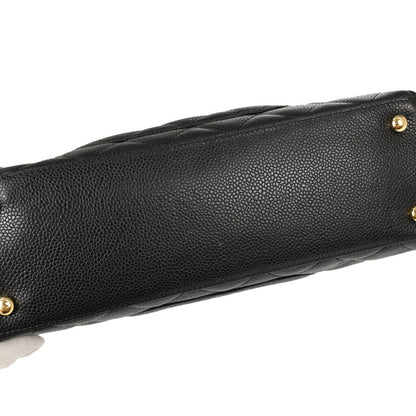 Chanel Black Caviar Skin Bowling Bag 27
