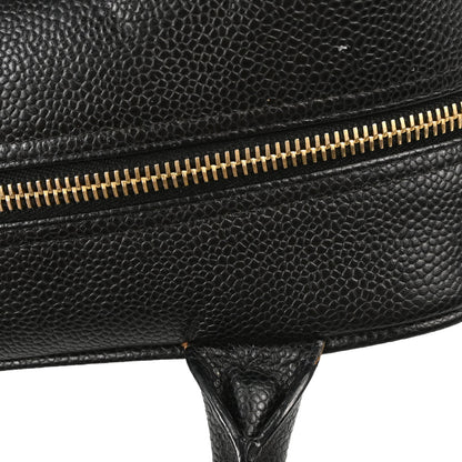Chanel Black Caviar Skin Bowling Bag 27