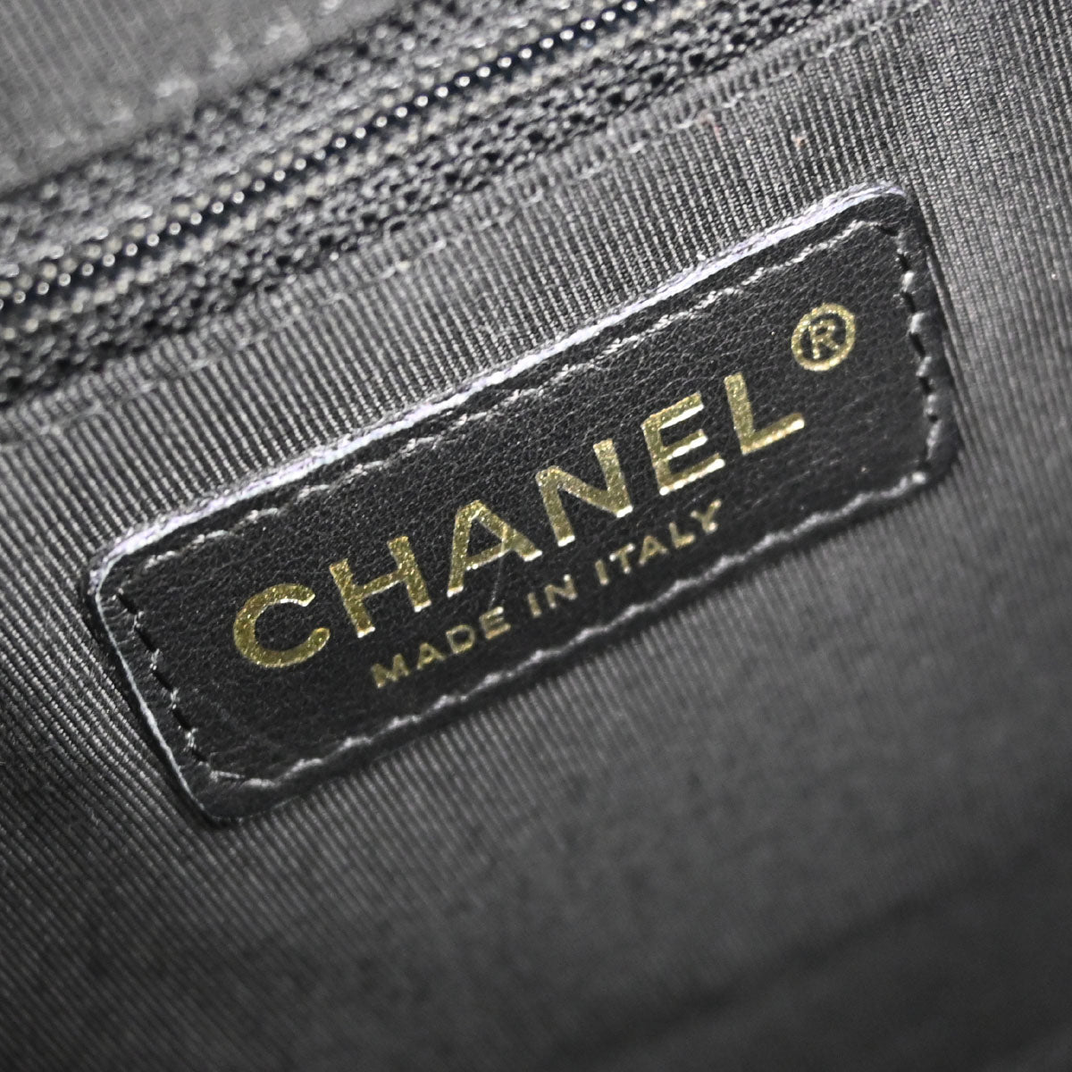 Chanel Black Caviar Skin Bowling Bag 27