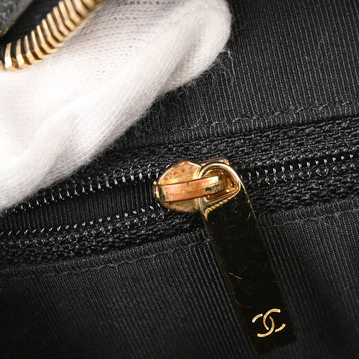 Chanel Black Caviar Skin Bowling Bag 27