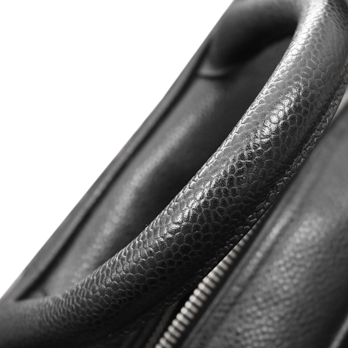 Chanel Black Caviar Skin Bowling Bag 27