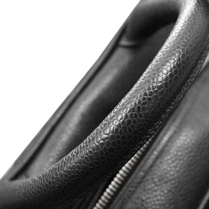 Chanel Black Caviar Skin Bowling Bag 27