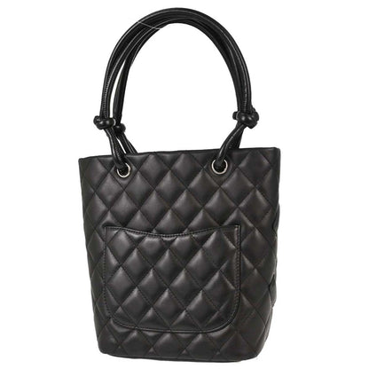Chanel Black Calfskin Cambon Ligne Tote Handbag